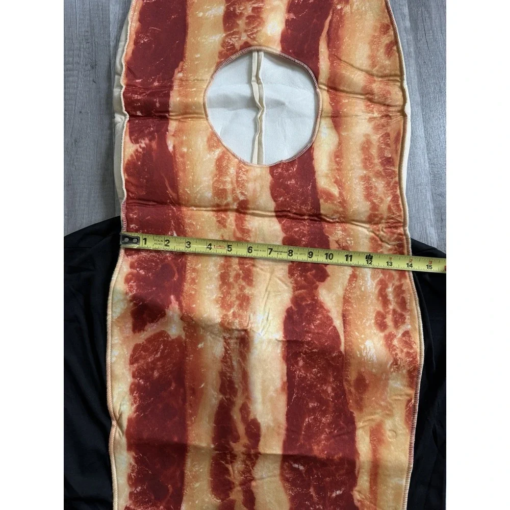 Bacon Strip Costume Adult One Size Funny Food Halloween Party Polyester Novelty